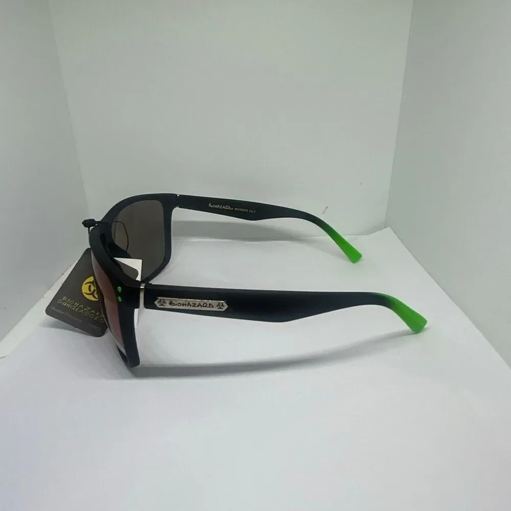 Biohazard Mirrored Sunglasses Men’s UV400 Protection